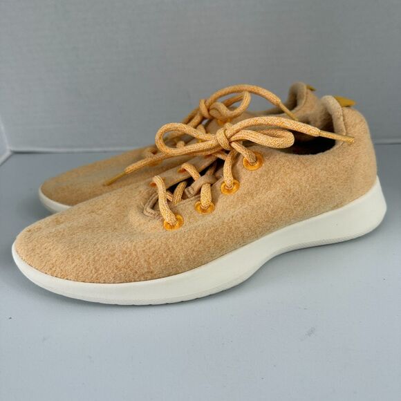 Allbirds Women's Wool Runners Tuke Yellow Superfine NZ Merino Size 9 - Picture 1 of 10